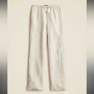 Cream linen pants